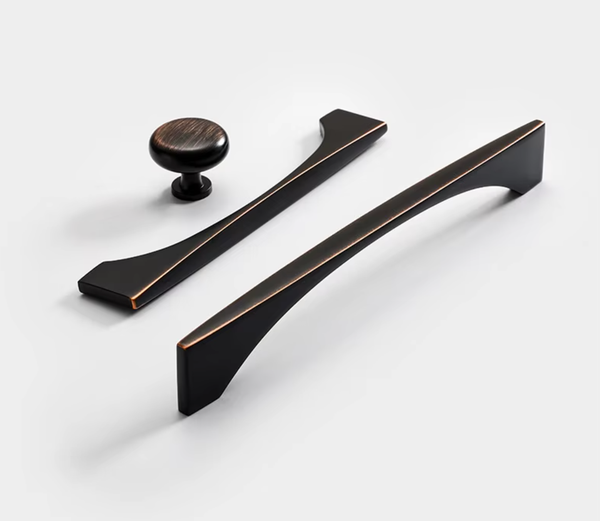 Vedin, Metallinen, Musta Harjattu "Chantonnay" Nuppi, 96...320 mm