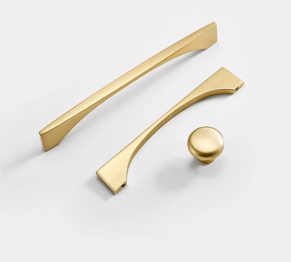 Vedin, Metallinen, Kulta/Messinki Satiini "Chantonnay" Nuppi, 96...320 mm